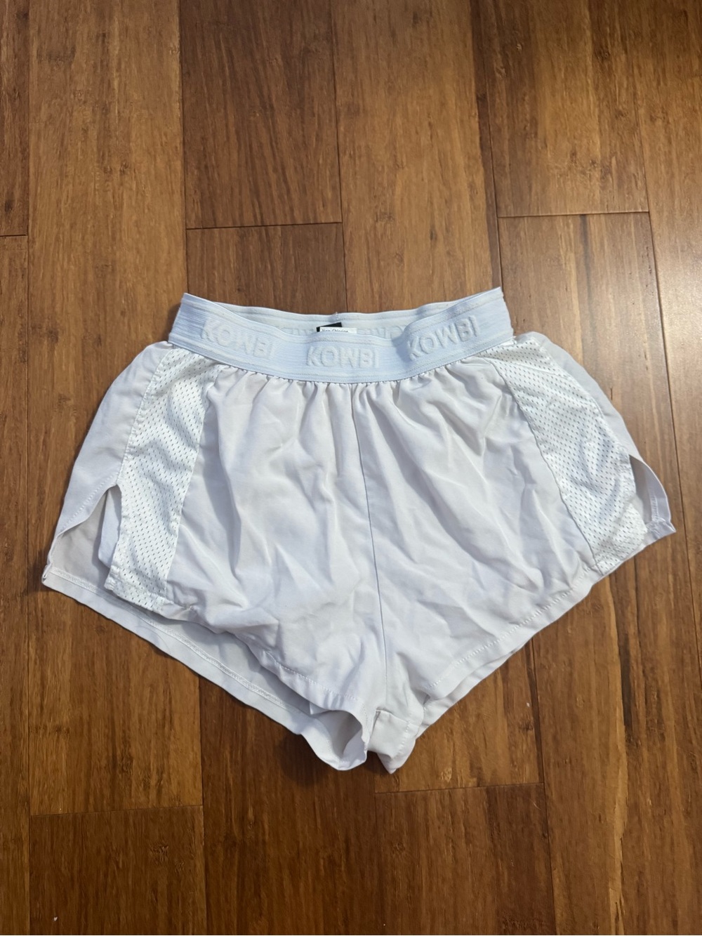 Women's High Waisted White Athletic Shorts